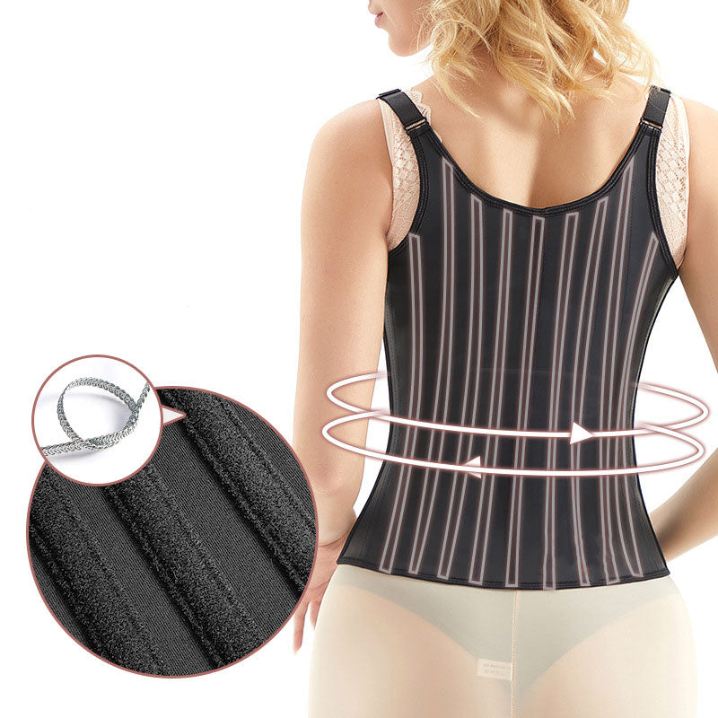 Women's Latex Underbust 25 Steel Boned Waist Trainer Steel Boned Shapewear Corset Enhances Natural Curves 3 Rows of Hook