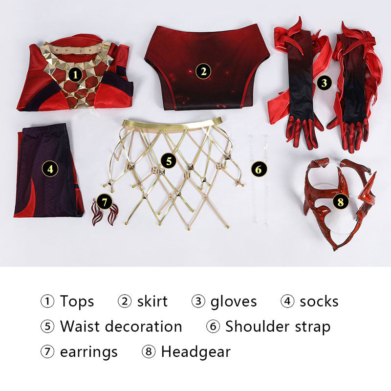 Marvel Rivals Scarlet Witch Emporium Matron Cosplay Costumes