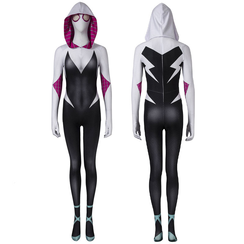 Marvel Spider-Man: Into the Spider-Verse Gwen Stacy Cosplay Costumes