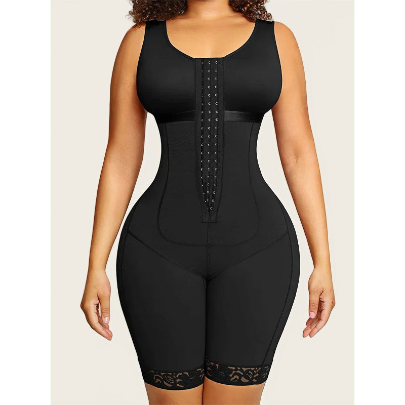 Plus Size Fajas Colombianas Moldeadoras Postpartum Shapewear Tummy Control for Women Butt Lifter Body Shaper with Zipper Crotch