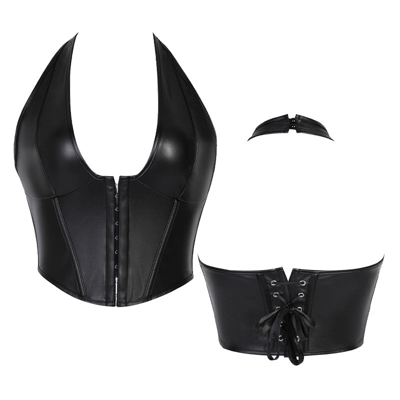 European Retro Style Drawstring Vest Bodycon Corset Cosplay Costumes