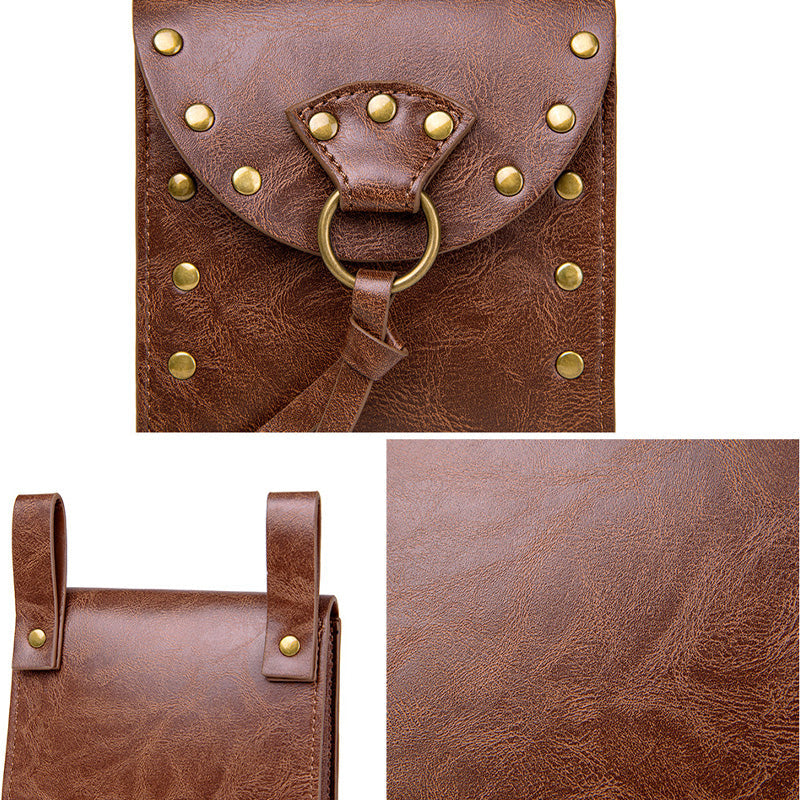 Retro Viking Style Rider Coin Pouch with Belt Hanging Cosplay Props
