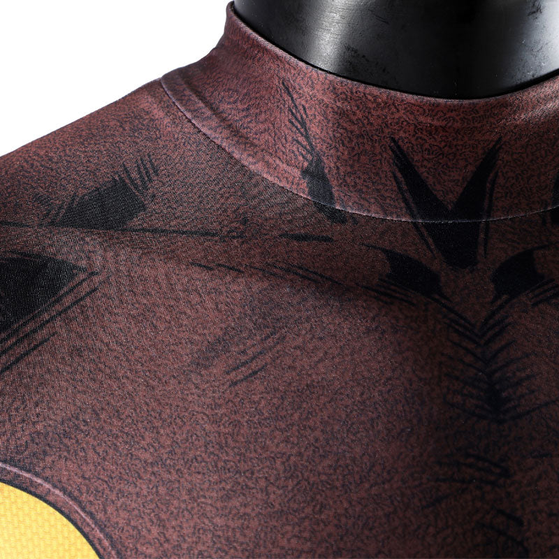 X-Men Wolverine Brown Ochre Suit Cosplay Costume