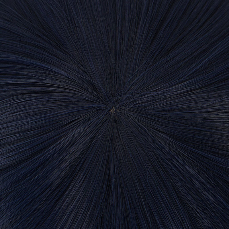 Game Genshin Impact Xiangling Navy Blue Cosplay Wigs