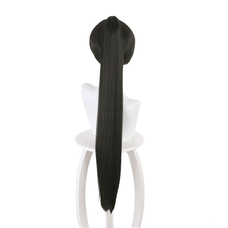 Anime LoveLive!SuperStar!! Hazuki Ren Black Long Ponytail Cosplay Wigs