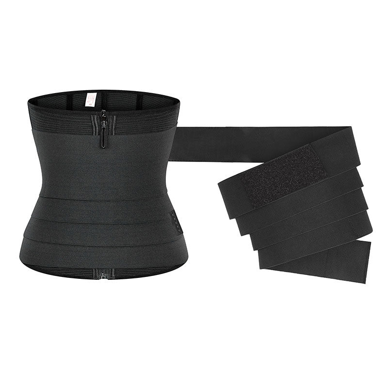 Waist Trainer Belt Waist Cincher Trimmer Ab Belt Tummy Control Body Shaper with Wrap Women and Men