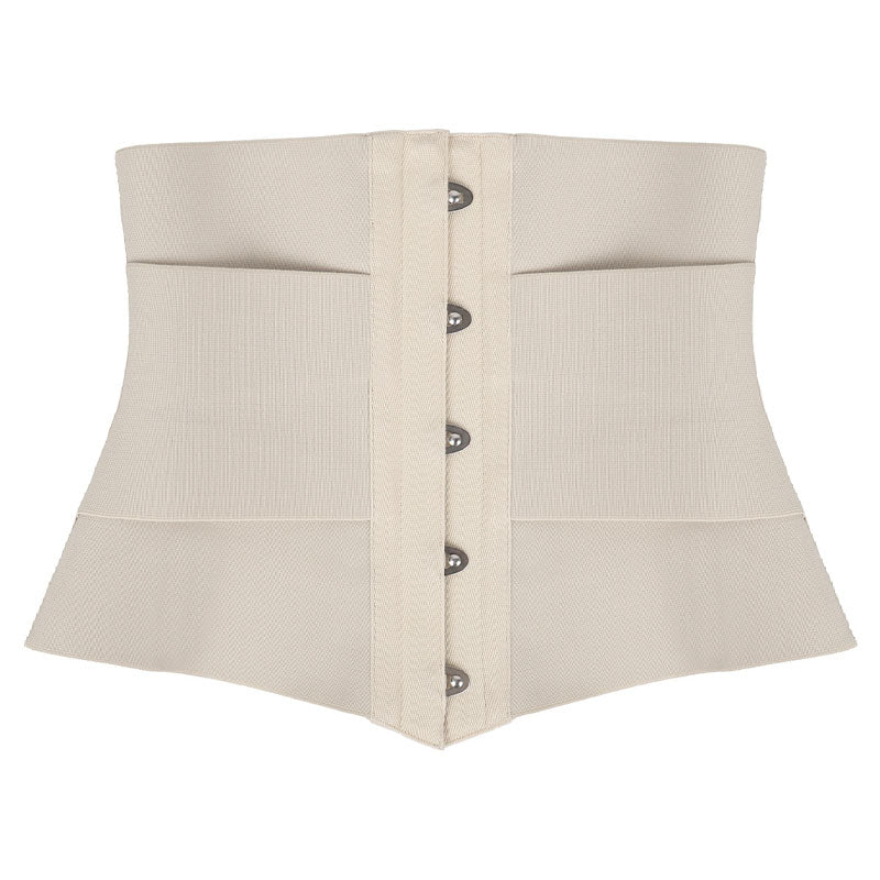 Womens Waist Trainer Cincher Heavy Duty Steel Boned Underbust Waspie Corse