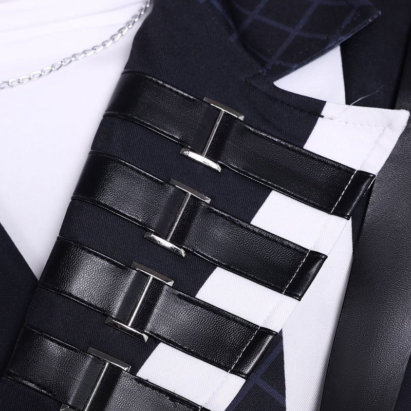 Tamon's B-Side Keito Tachibana Black Vest Uniform Cosplay Costume