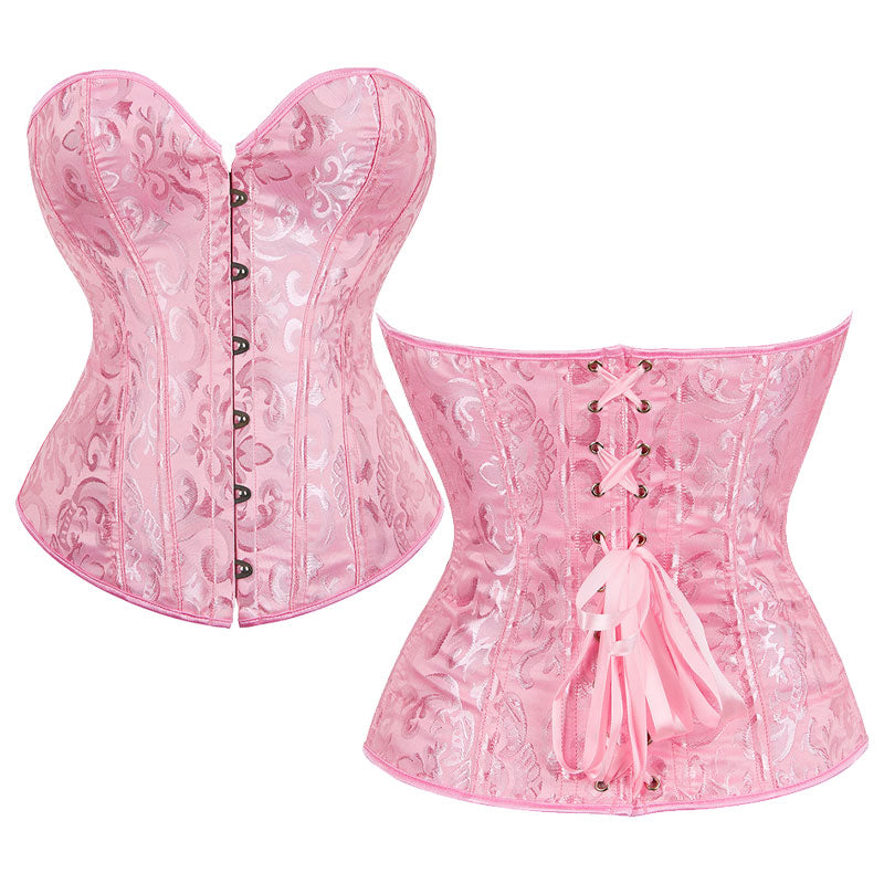 Court Style Bridal Corset Shaper Bust Lifting Waist Cinching Tight Bustier Camisole Tank Top Hourglass Shapewear