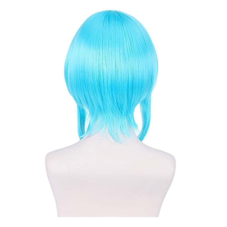 Anime SAO GGO Gun Gale Online Asada Shino Short Blue Cosplay Wigs