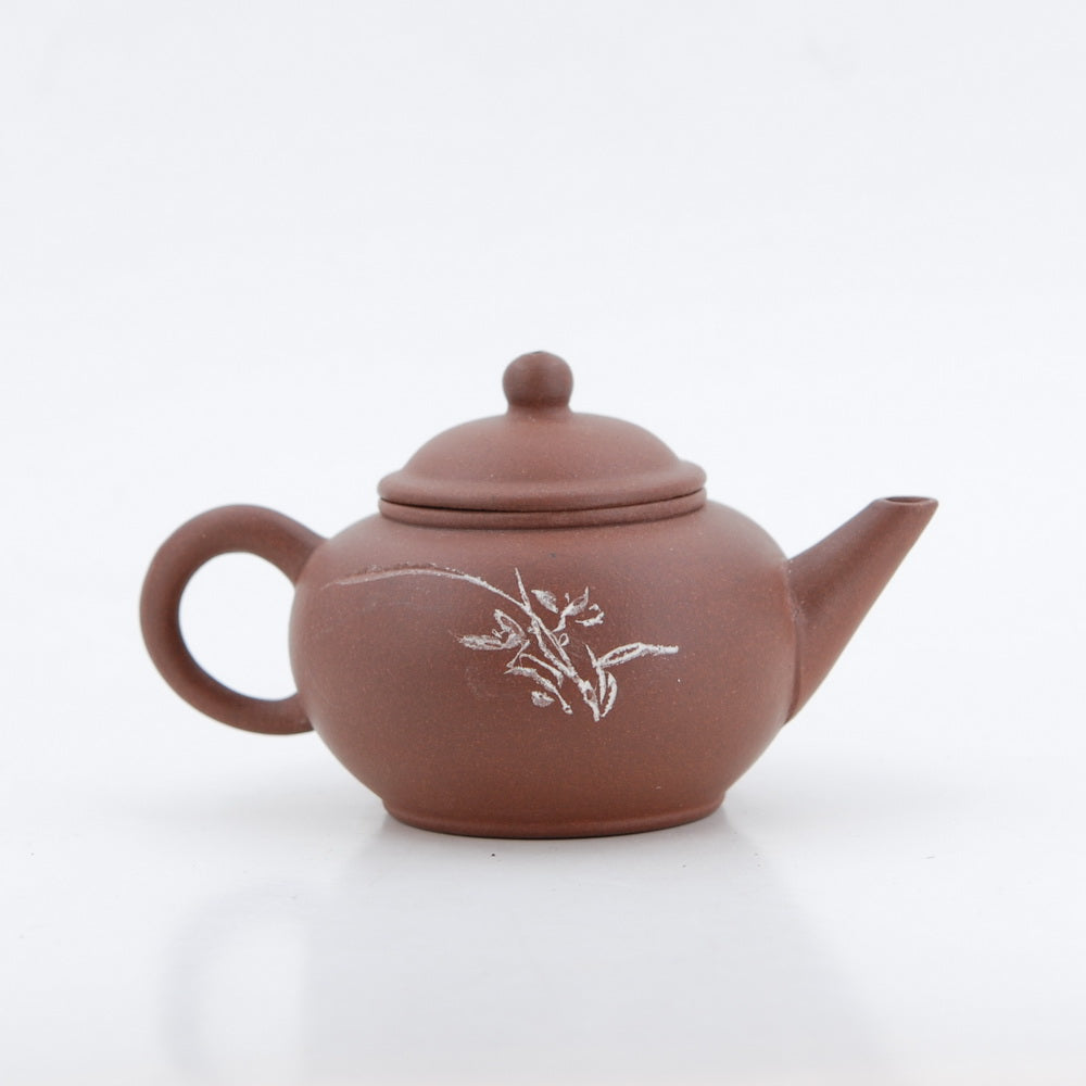 Yixing 1980's #8 Zini Flower and Poem Series Set of 4 Yixing Teapots - Mei Lan Zhu Qu (Plum, Orchid, Bamboo, Chrysanthemum)