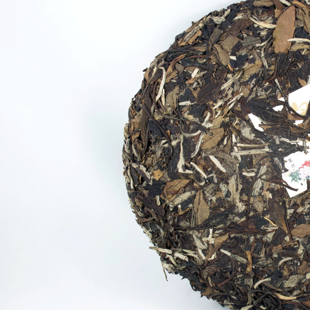 Fu Ding White Peony (Bai Mu Dan) Aged White Tea Cake, Year 2014