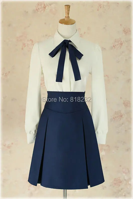 Fate Saber (Altria Pendragon) Cosplay Costume — School Uniform