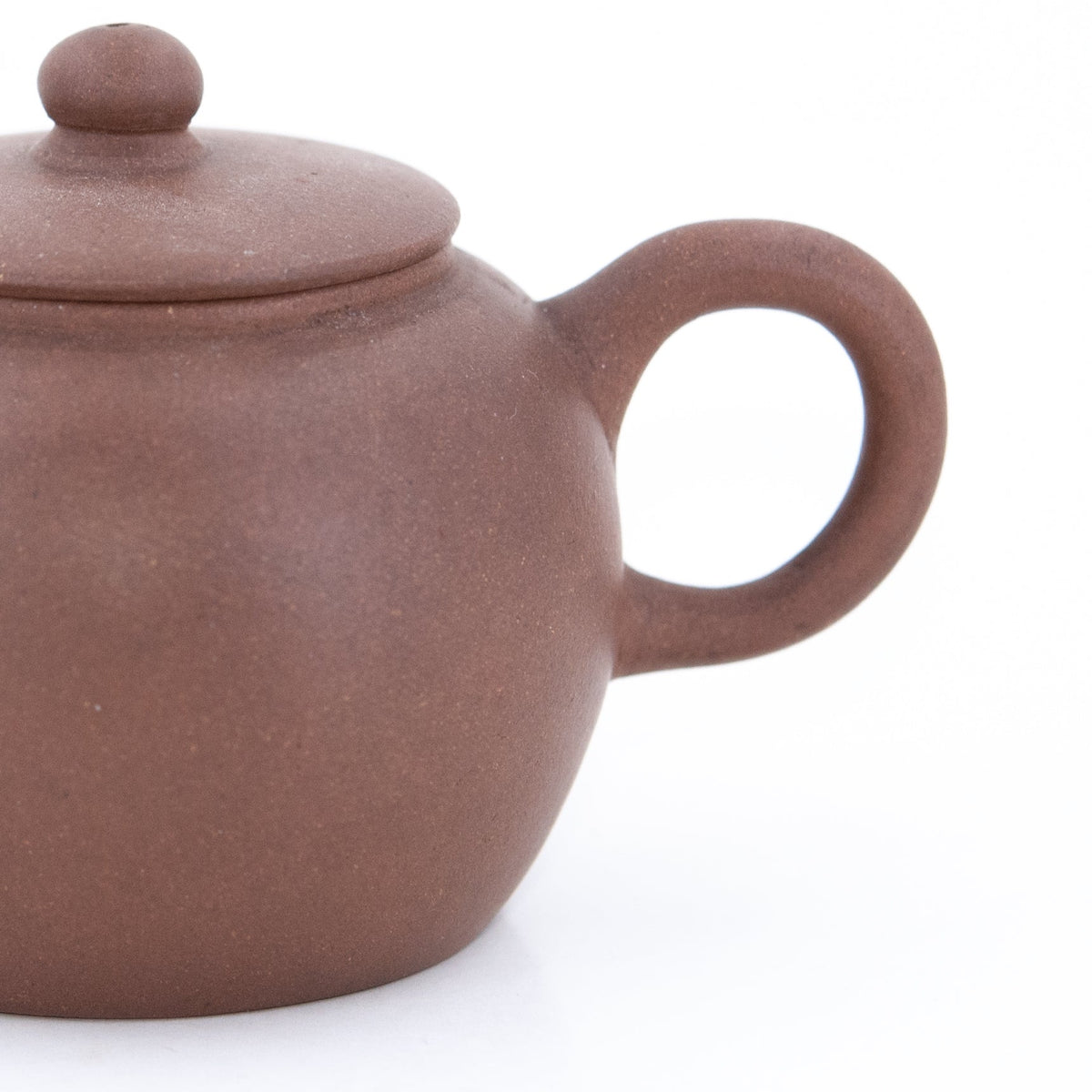 Antique Yixing JuLun Zhu Shape Shape Chinese Teapot (Flat Lid)