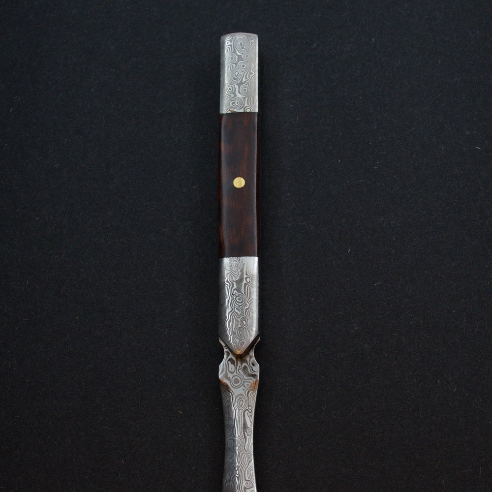 Damascene Style Stainless Steal Hard Wood Puerh Prying Knife