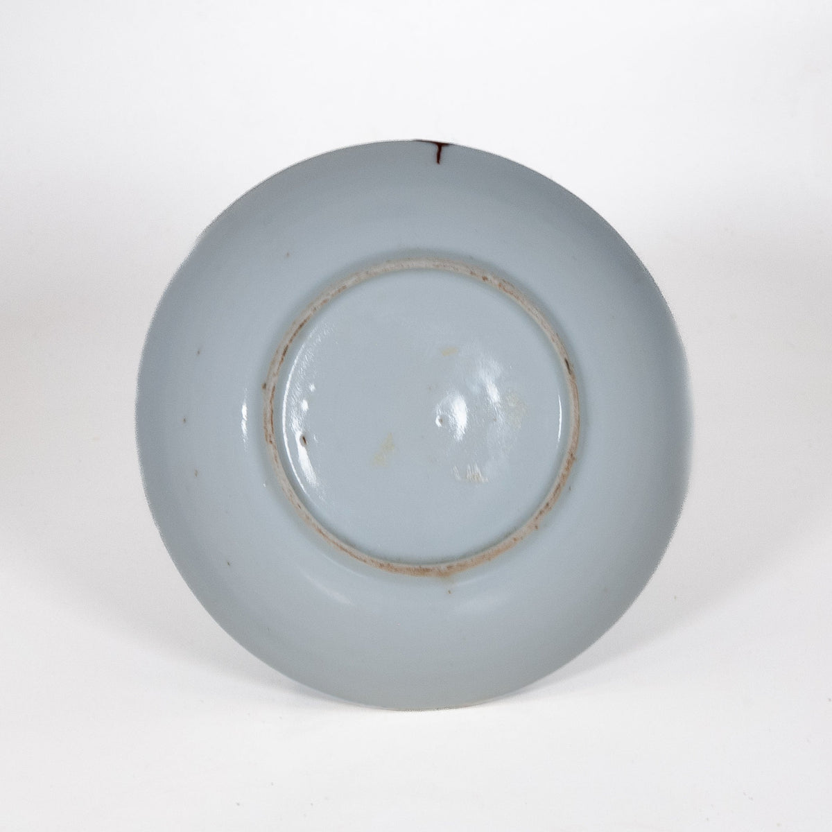 Antique Qing Dynasty Repaired Porcelain Landscape Plate