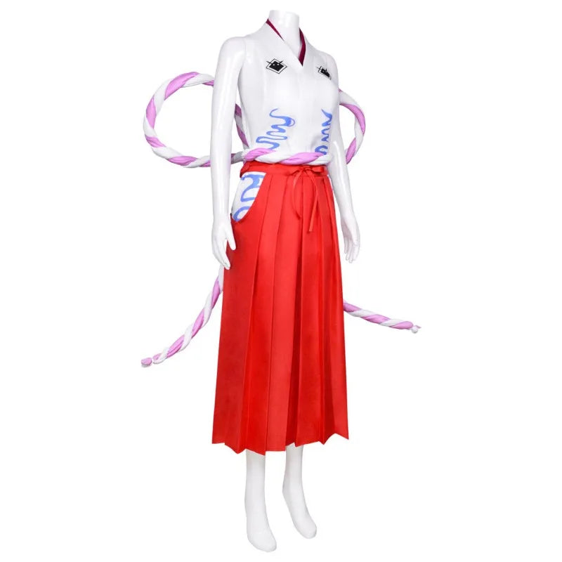 One Piece Yamato (Wano) Cosplay Kimono — with Wig & Horns