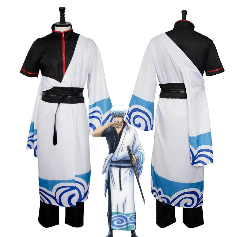 Gintama Sakata Gintoki Cosplay Costume — Kimono