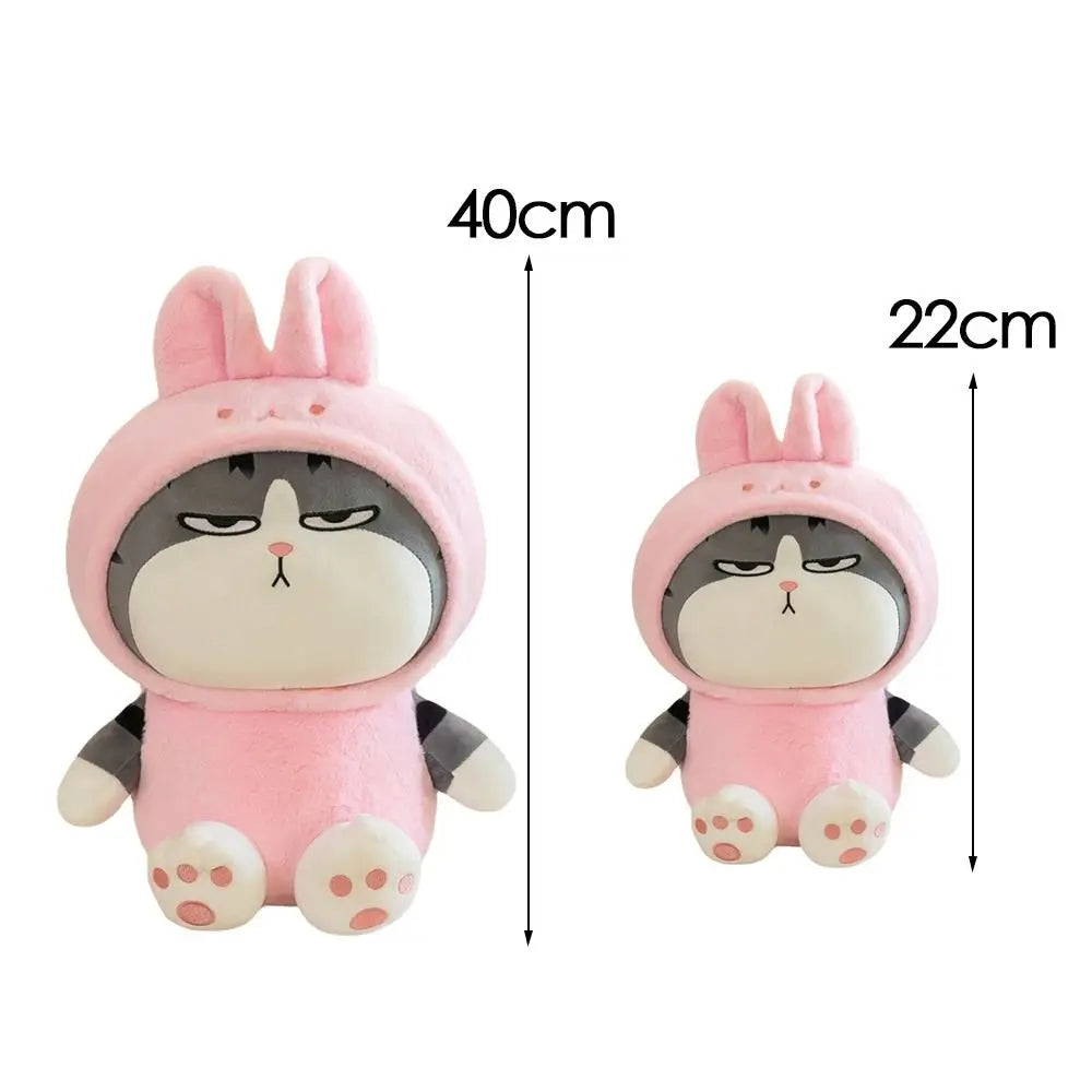Hooded Tabby Cat Plush Toy — Costume Doll (22 / 40cm)