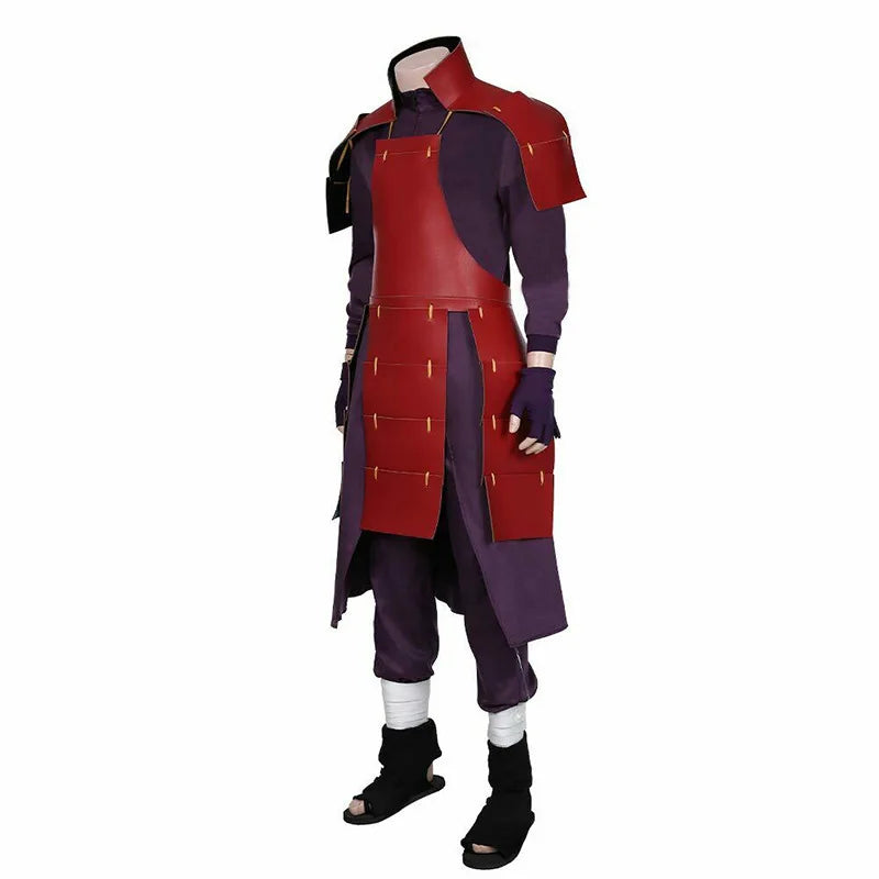 Naruto Uchiha Madara Cosplay Costume – Premium Full Set Ninja Armor & Suit for Halloween