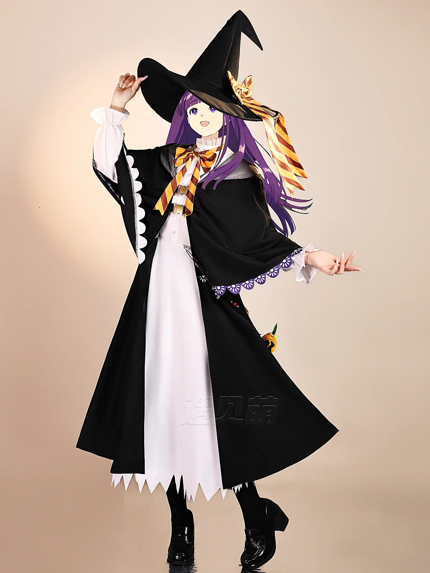 Frieren Fern Cosplay Costume — Dress, Hat & Cloak