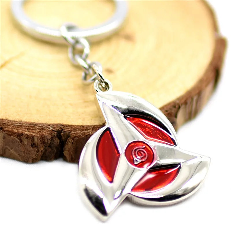 Anime Naruto Mask Enamel Keychain – Alloy Car Key Ring & Bag Pendant for Cosplay