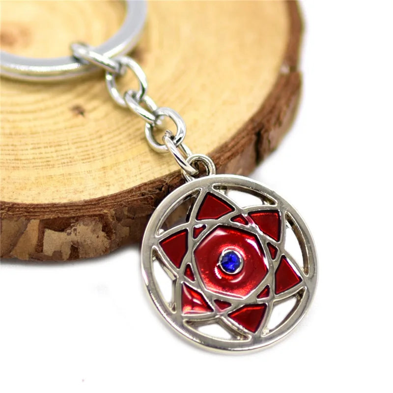 Anime Naruto Mask Enamel Keychain – Alloy Car Key Ring & Bag Pendant for Cosplay
