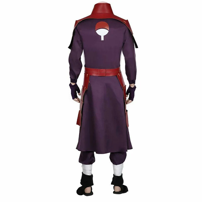 Naruto Uchiha Madara Cosplay Costume – Premium Full Set Ninja Armor & Suit for Halloween