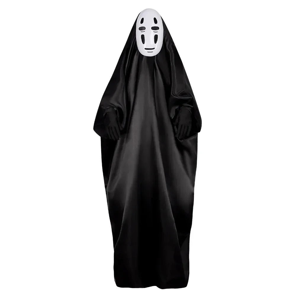 Spirited Away No-Face Cosplay Costume — with Mask & Gloves