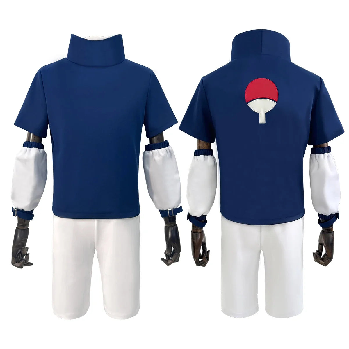 Naruto Sasuke Cosplay Costume — Top & Shorts Set