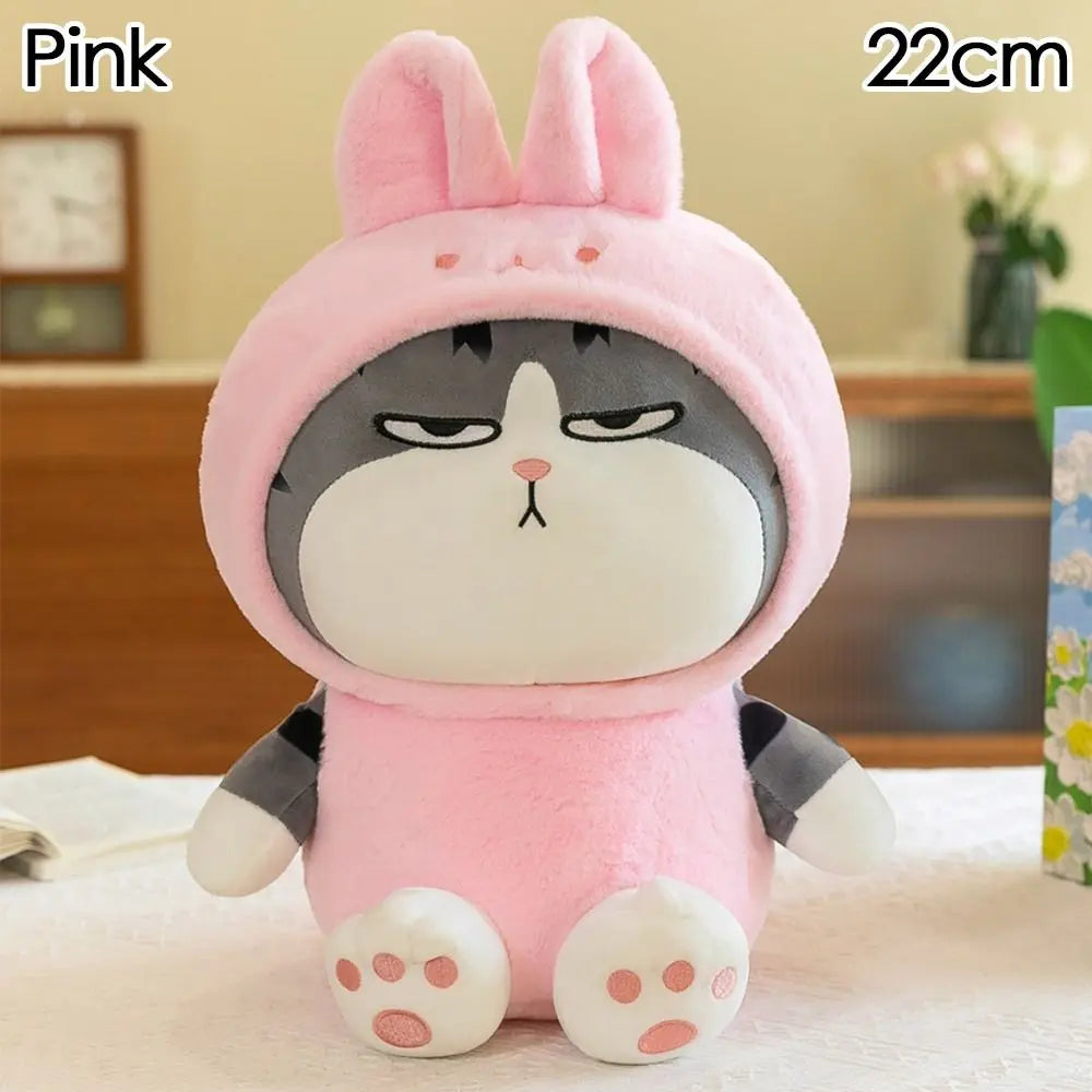 Hooded Tabby Cat Plush Toy — Costume Doll (22 / 40cm)