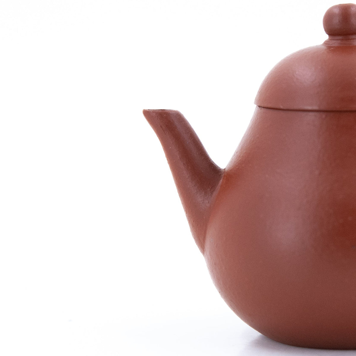 1980 Yixing Zhuni Straight Spout High Pear Shape Chinese Teapot #9