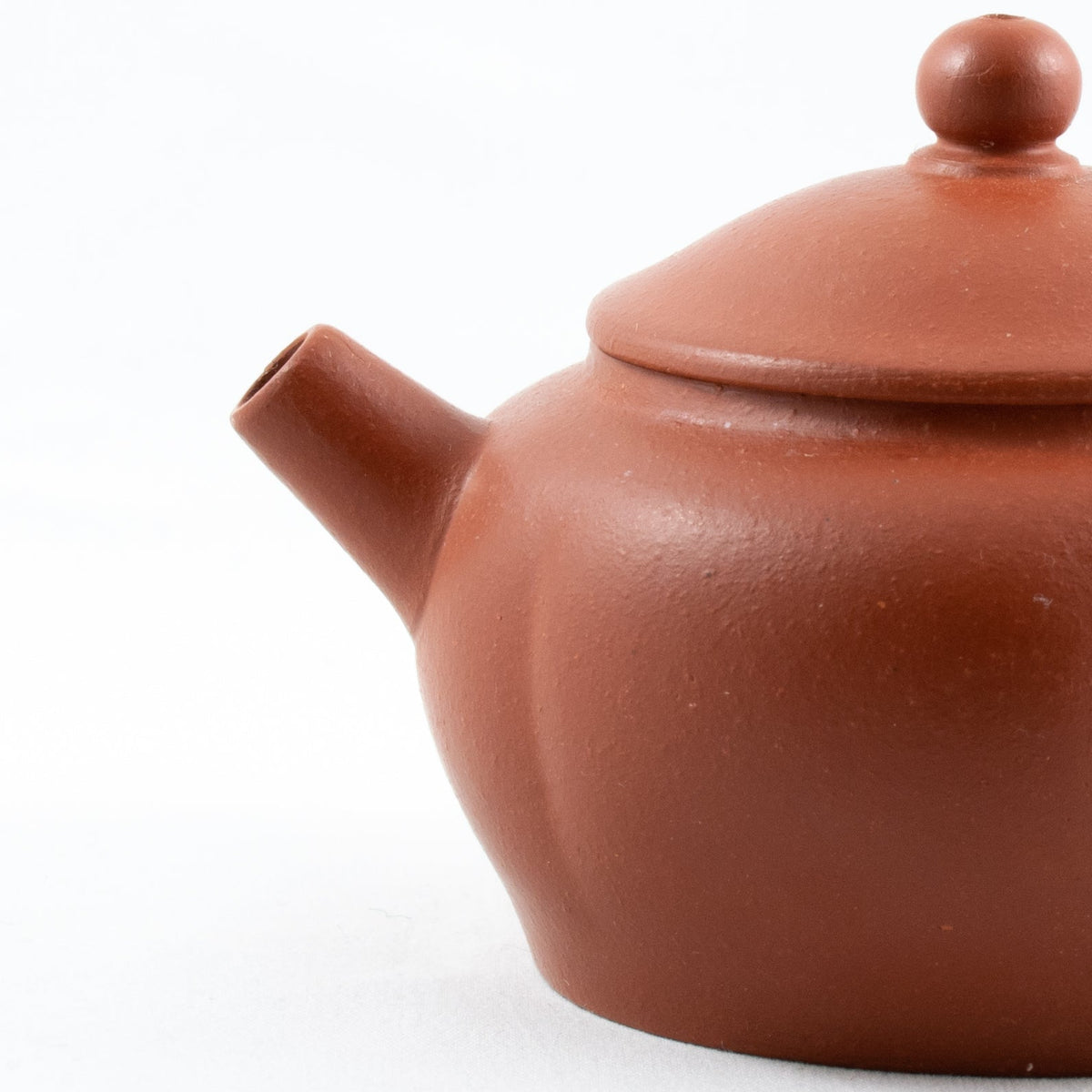 Yixing 1980's Zhuni flower petal Shape Chinese Teapot