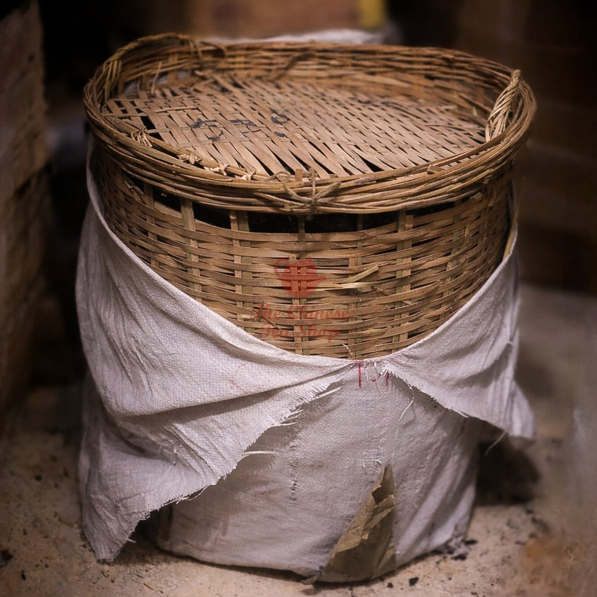 1980's Guangxi Liu Bao Loose Leaf Tea (Basket)