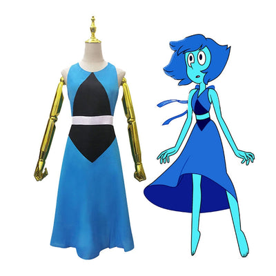 Anime Steven Universe Lapis Lazuli Dress Cosplay Costume