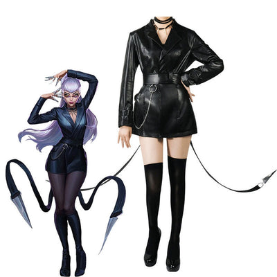 Game LOL KDA The Baddest Evelynn Fullset Cosplay Costumes