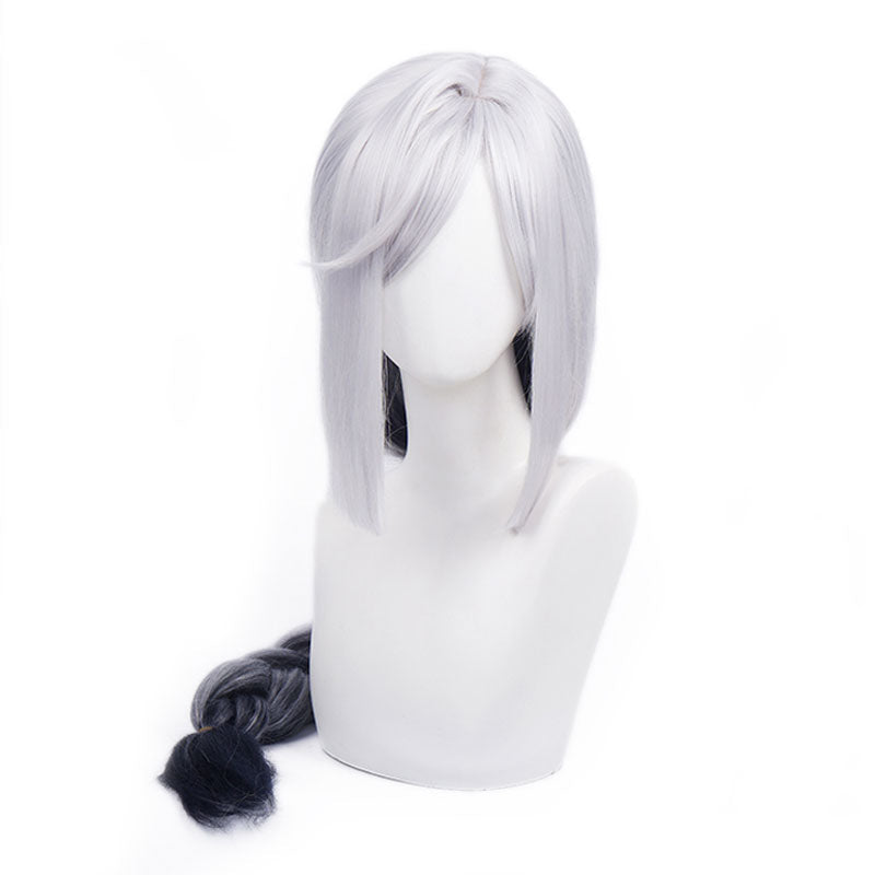 Game Genshin Impact Shenhe Long Grey Gradient Black Cosplay Wigs