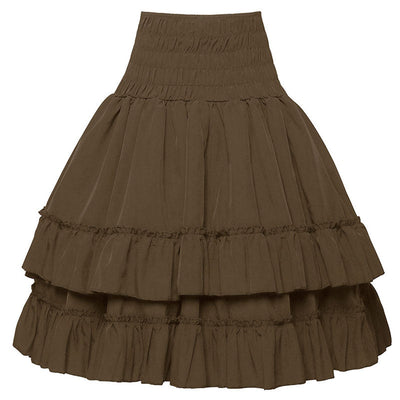 European Retro Renaissance Women's Multi-Layered High Waist Miniskirt Halloween Cosplay Costumes