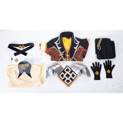 Game Genshin Impact Zhongli Fullset Cosplay Costumes