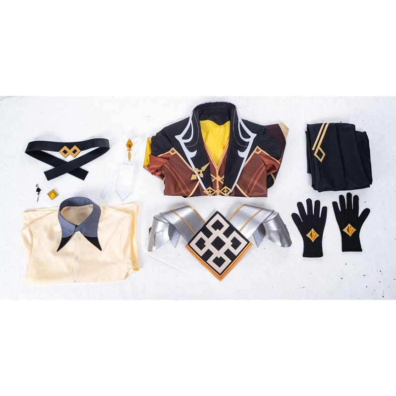 Game Genshin Impact Zhongli Fullset Cosplay Costumes