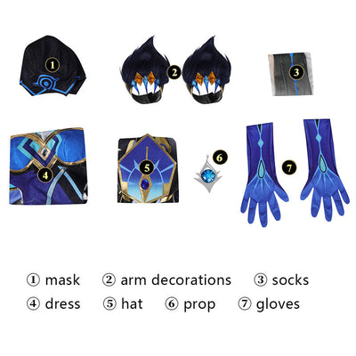 Game Genshin Impact Mirror Maiden Cosplay Costumes
