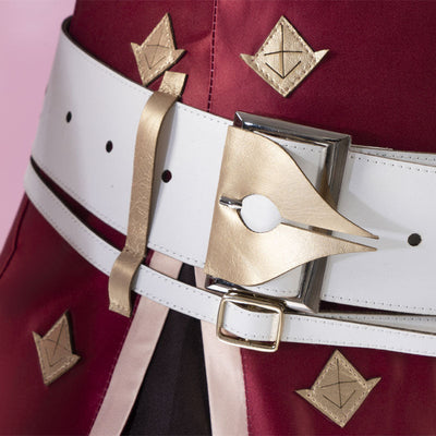 Game Genshin Impact Charlotte Cosplay Costumes With Hat
