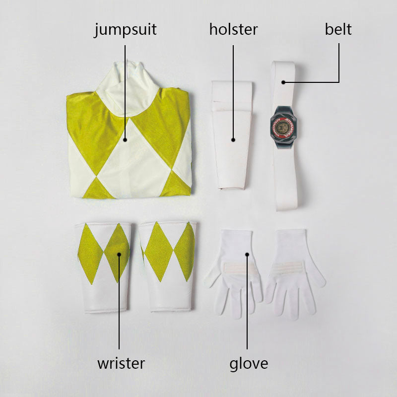 Mighty Morphin Power Rangers Trini Kwan Yellow Ranger Cosplay Costumes