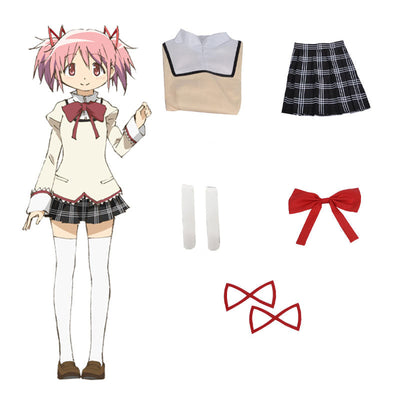 Anime Puella Magi Madoka Magica Uniforms Cosplay Costumes