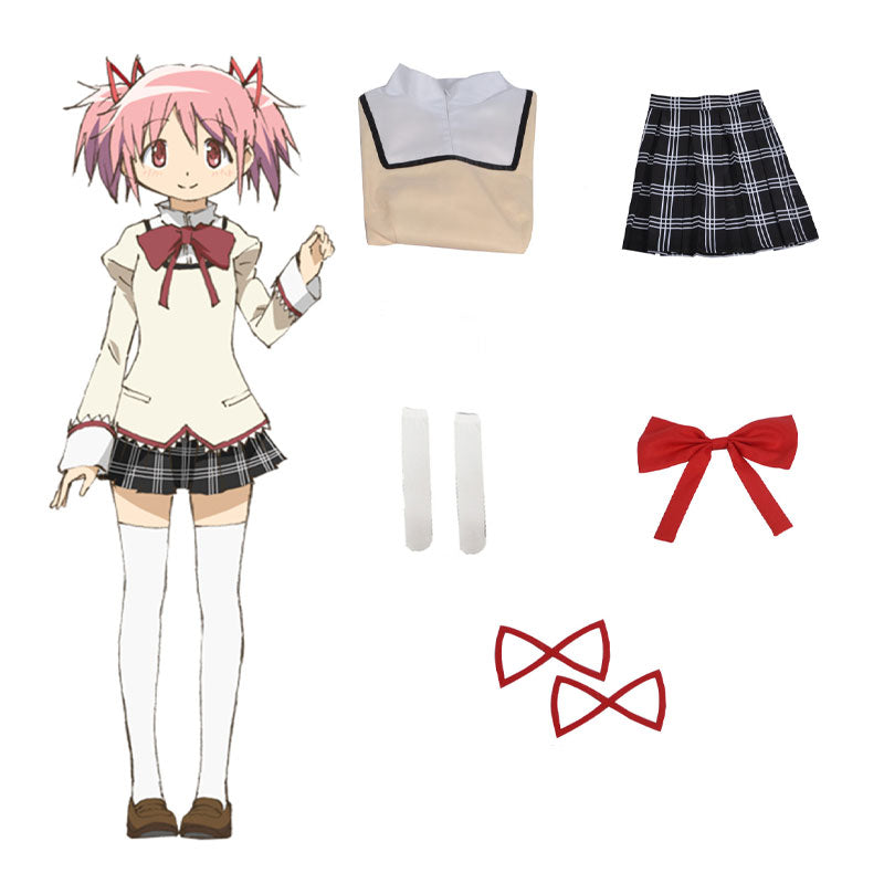 Anime Puella Magi Madoka Magica Uniforms Cosplay Costumes