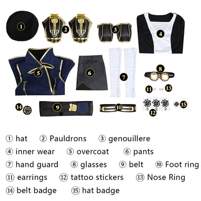 Game LOL Arcane Season 2 Vi Cosplay Costume