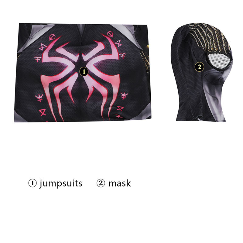Marvel's Midnight Suns Spider Man Jumpsuit Child Cosplay Costumes
