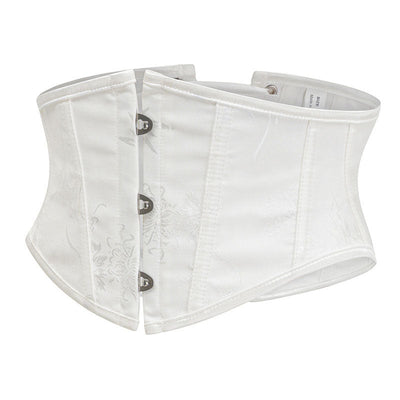 Womens Waist Trainer Cincher Heavy Duty Steel Boned Underbust Waspie Corset