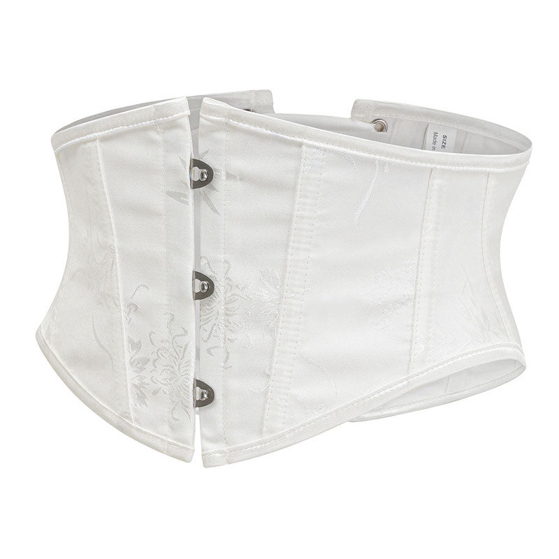 Womens Waist Trainer Cincher Heavy Duty Steel Boned Underbust Waspie Corset