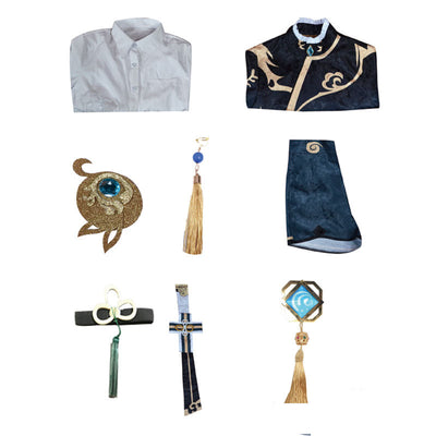 Game Genshin Impact Xingqiu Cosplay Costumes